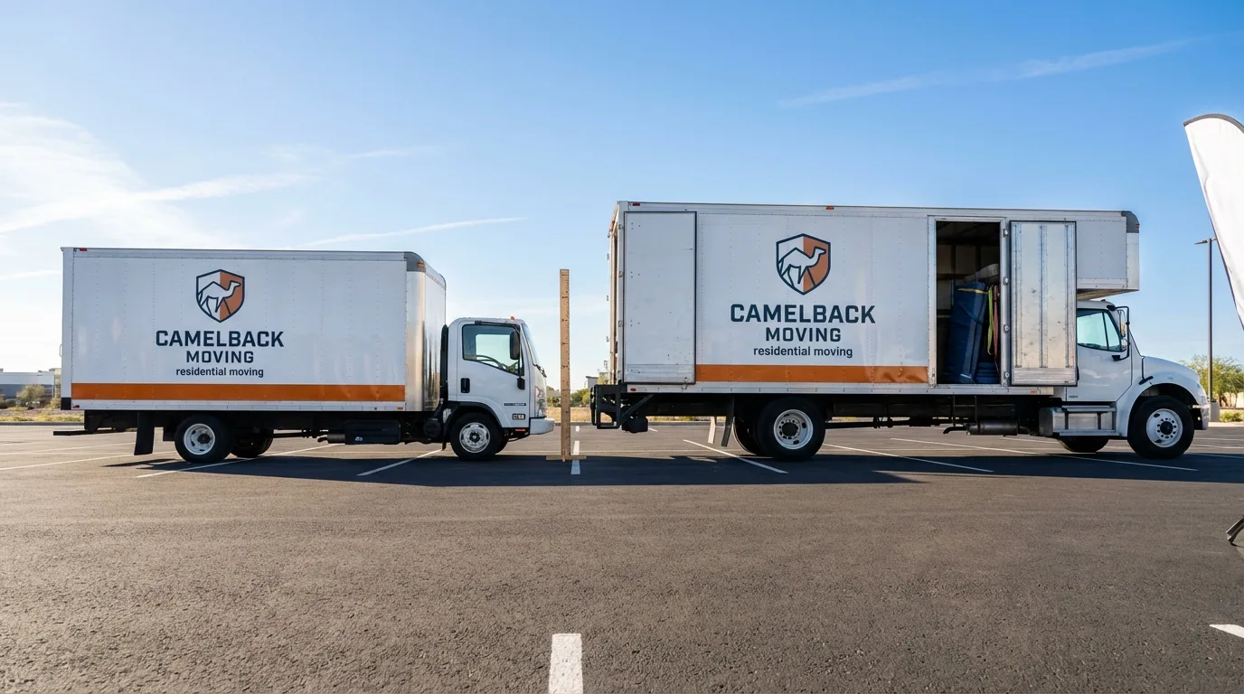 Moving truck size capacity guide in Hackleburg